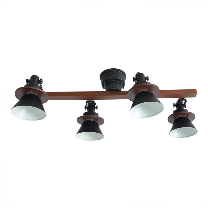 エルックス　4灯シーリングライト ヴィンテージテイストの4灯シーリングライト ZIEKS ジークス LC11007