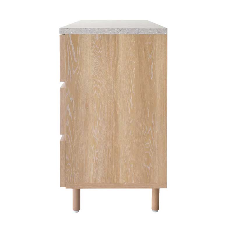 ナチュラルオークの3段チェスト|幅60cm|洗練とぬくもりを両立した収納