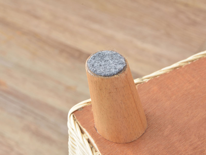 天然木とラタンのペットハウス｜スツールとして使えます