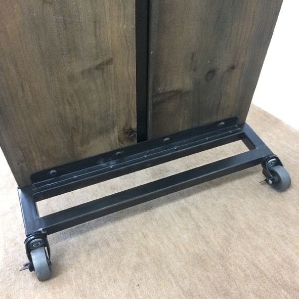 ハンガーラック フレーム×古材 アンティーク風【幅121cm】インダストリアル