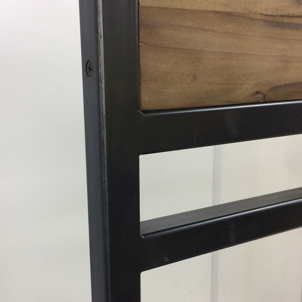 ハンガーラック フレーム×古材 アンティーク風【幅121cm】インダストリアル