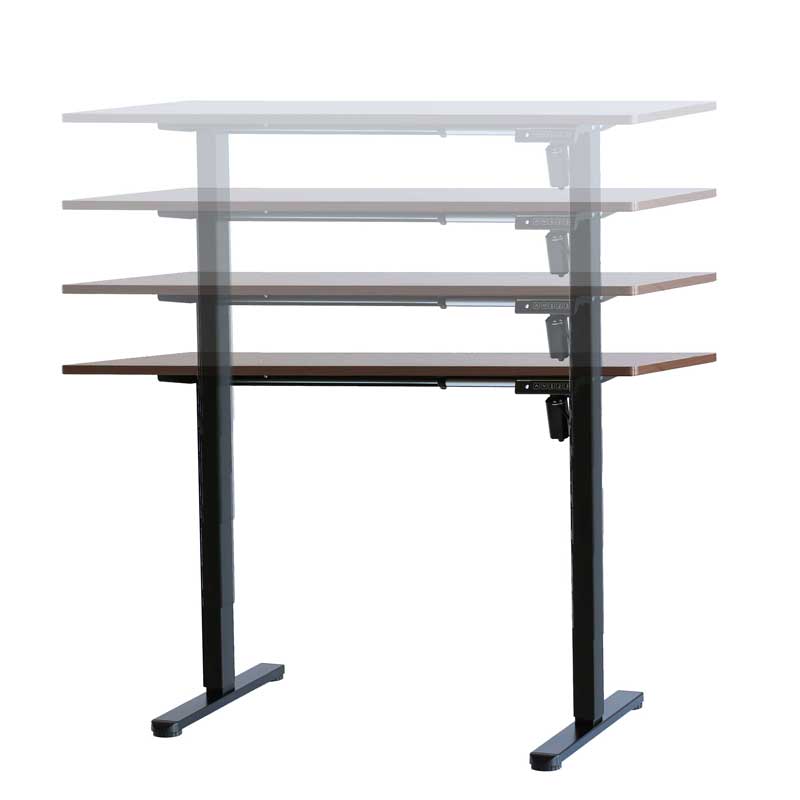 ミニマルデザイン昇降デスク｜高さ調整可能なシンプルワークスペース