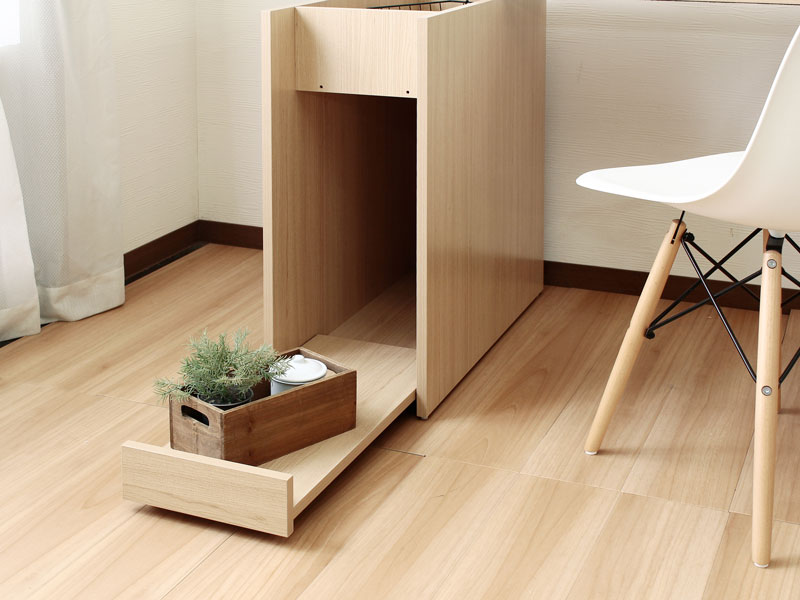 ヘッドボードやサイドデスクになる使い方豊富な収納型デスク