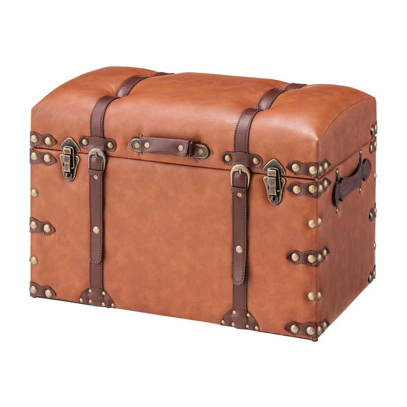 ヴィンテージ感漂うレザー調トランク収納セット | インテリア・家具の