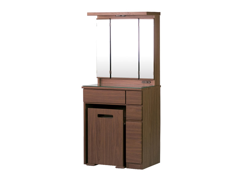 高級感あるたっぷり収納のドレッサー|幅60cm|シンプルモダン