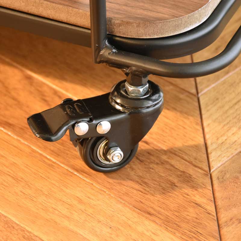 無骨な美しさを宿すインダストリアルワゴンラック｜スチール×ウッドの