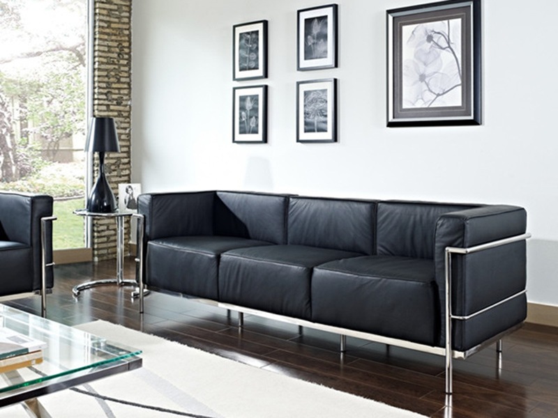 ル・コルビジェ LC3 本革 ソファ リプロダクト品 楽天市場】【在庫あり】ル・コルビジェ LC3ソファ 三人掛け 本革