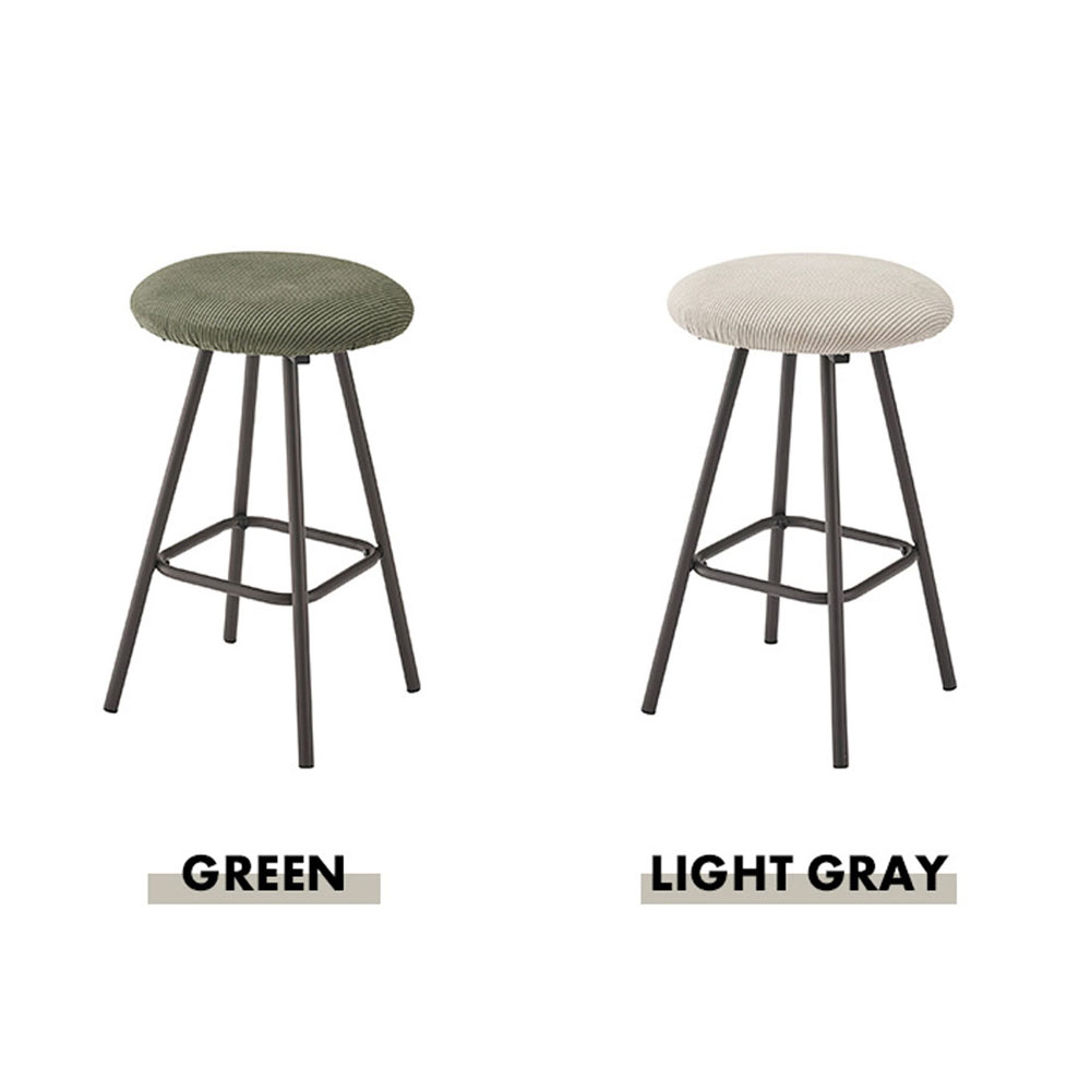 北欧風コーデュロイスツール｜省スペースでおしゃれなカウンターチェア