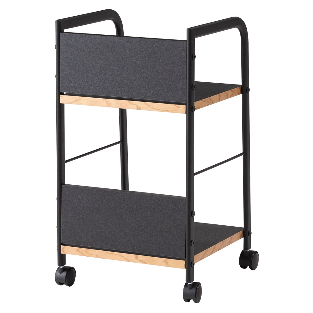 シンプルで機能的なキャスター付きデスクワゴン｜シンプルモダン