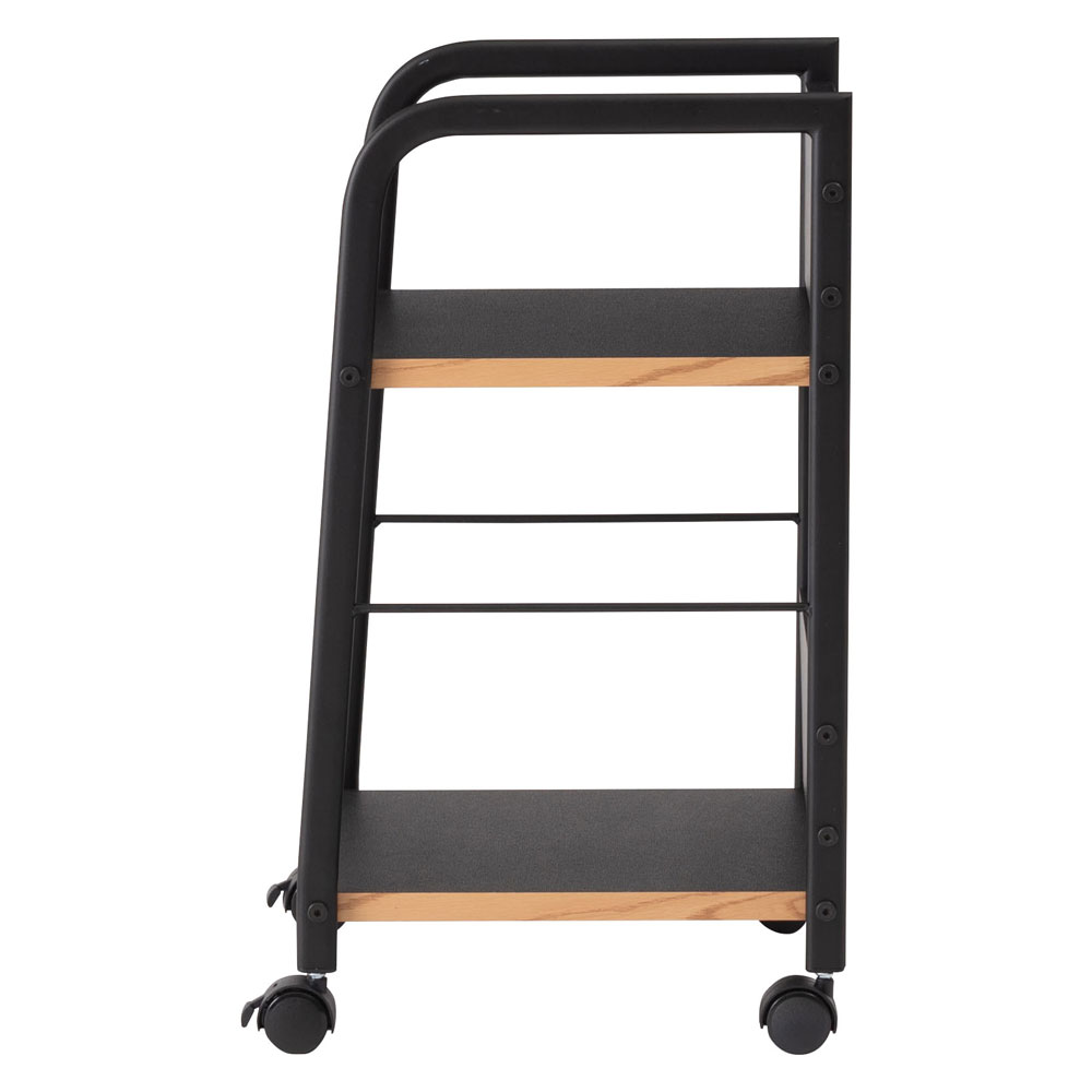 シンプルで機能的なキャスター付きデスクワゴン｜シンプルモダン