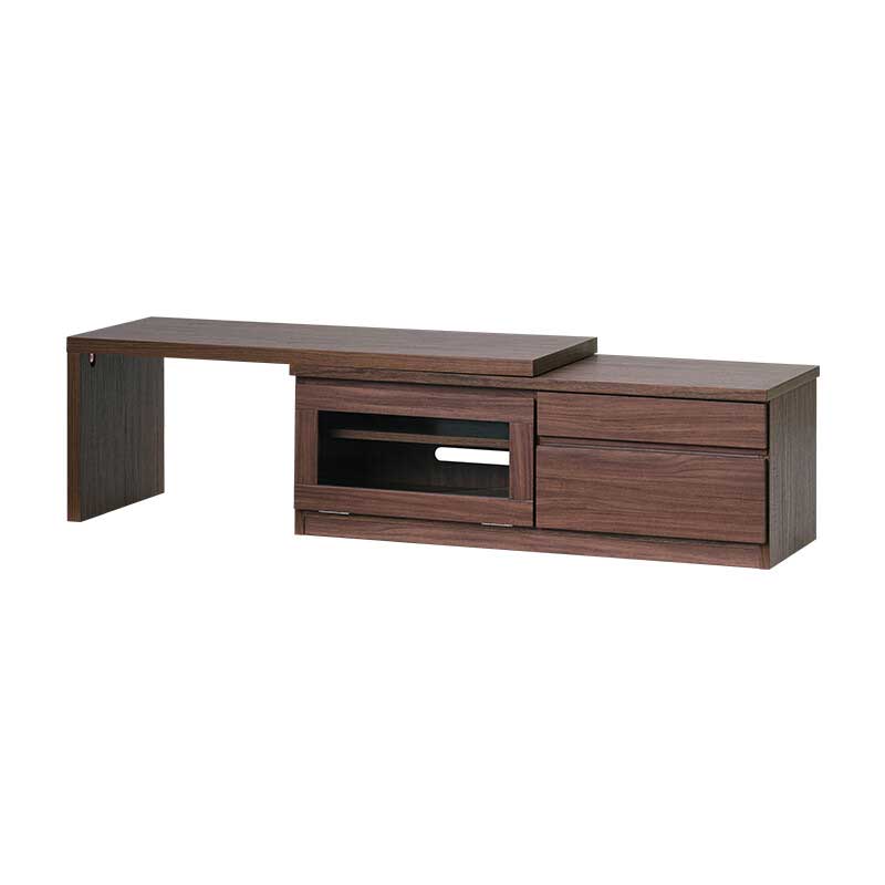 伸長式テレビボード | ダークブラウン | GAT | インテリア・家具の通販
