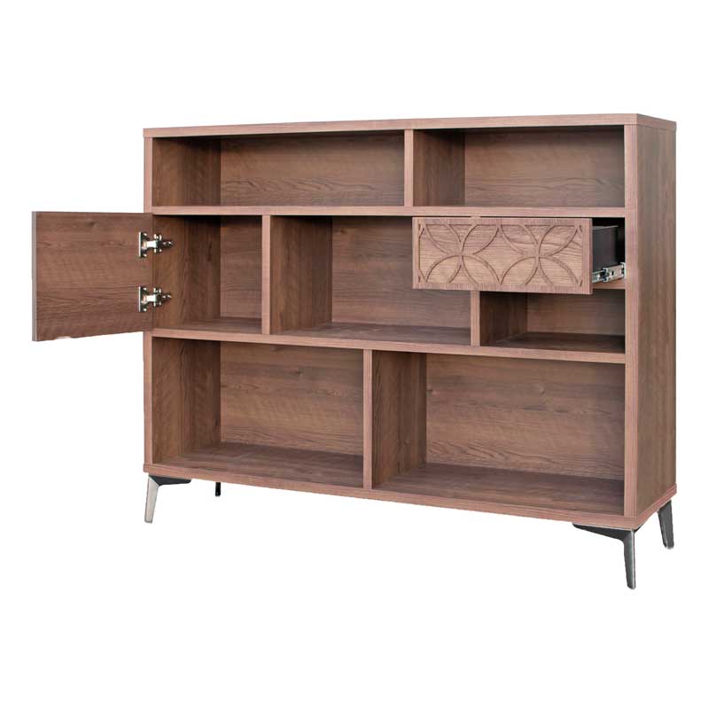 和モダンを感じるアートシェルフ｜幾何学模様が魅せる洗練デザイン｜幅