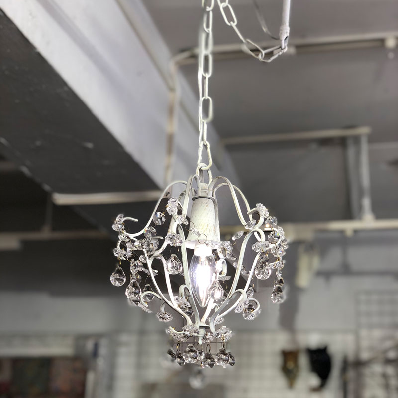 アンティークカラーのプチシャンデリア｜1灯