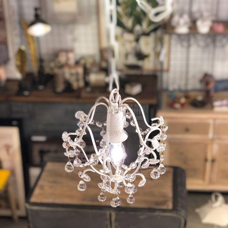 プチシャンデリア　１灯型 楽天市場】プチシャンデリア 【 Fairy / アンティークゴールド 】 1灯