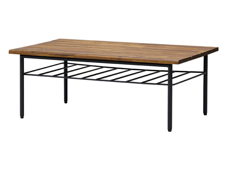 インダストリアルなローテーブル｜スチール脚｜幅90cm | インテリア