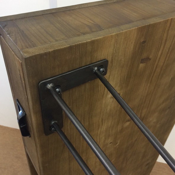 ワークデスク フレーム×古材【幅120cm】インダストリアル