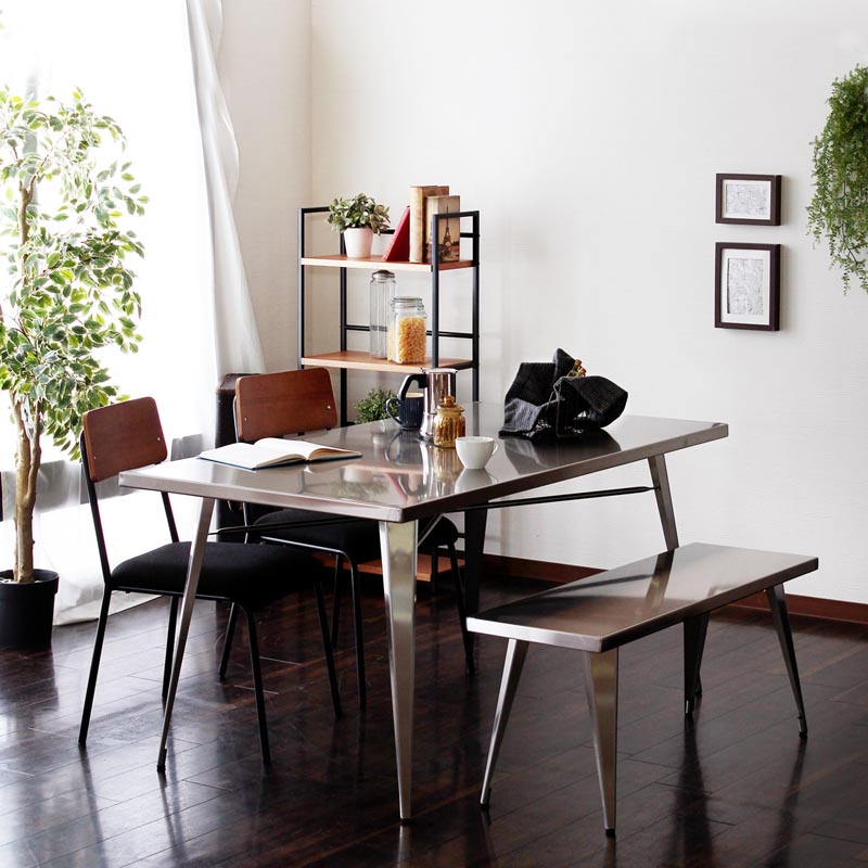 スチール素材のベンチ | インダストリアル | sc | インテリア・家具の