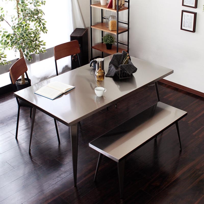 スチール素材のベンチ | インダストリアル | sc | インテリア・家具の