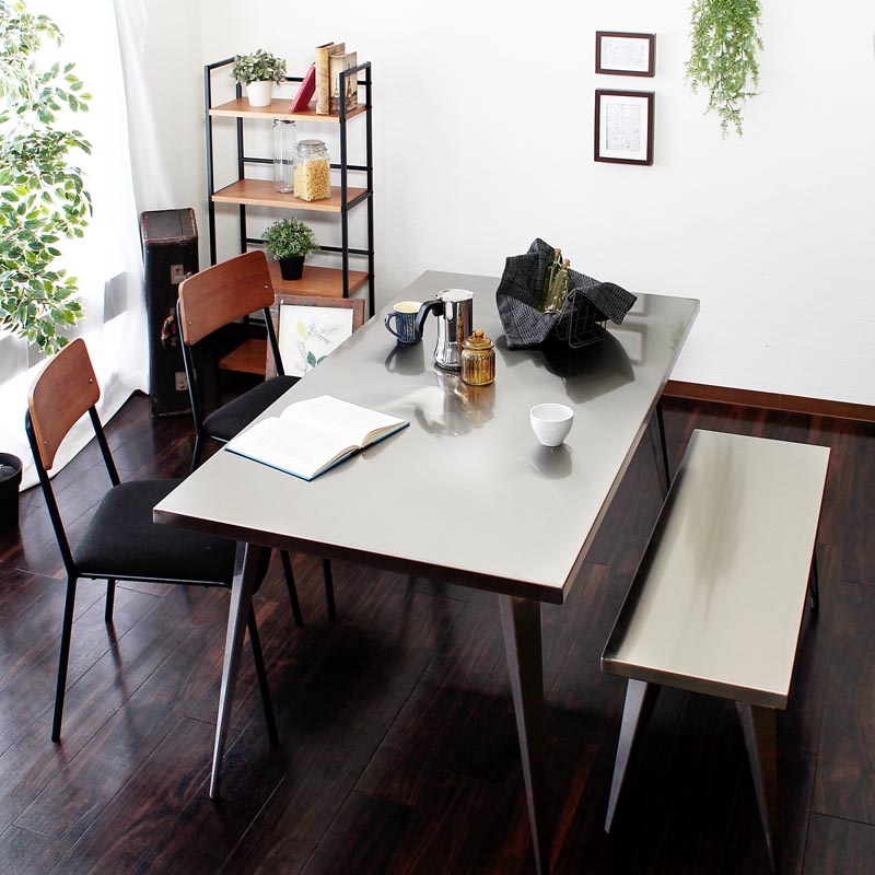 スチール素材のベンチ | インダストリアル | sc | インテリア・家具の