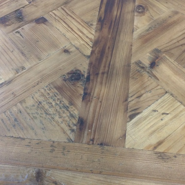 網目模様 フレーム×古材のコーヒーテーブル【幅120cm】インダストリアル