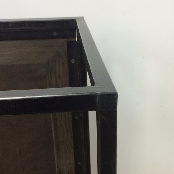 網目模様 フレーム×古材のコーヒーテーブル【幅120cm】インダストリアル