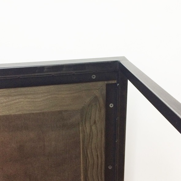 網目模様 フレーム×古材のコーヒーテーブル【幅120cm】インダストリアル