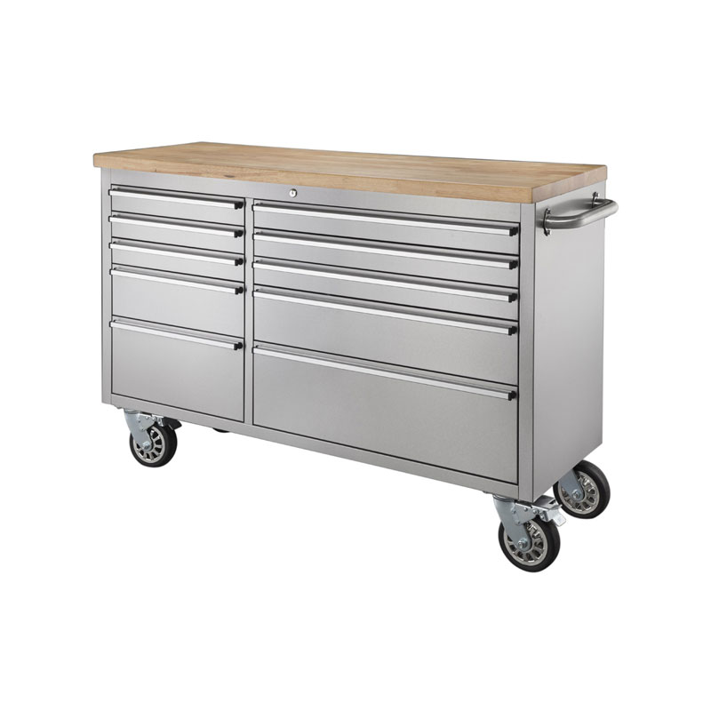 スタイリッシュなデザインのステンレスキャビネット｜大容量収納