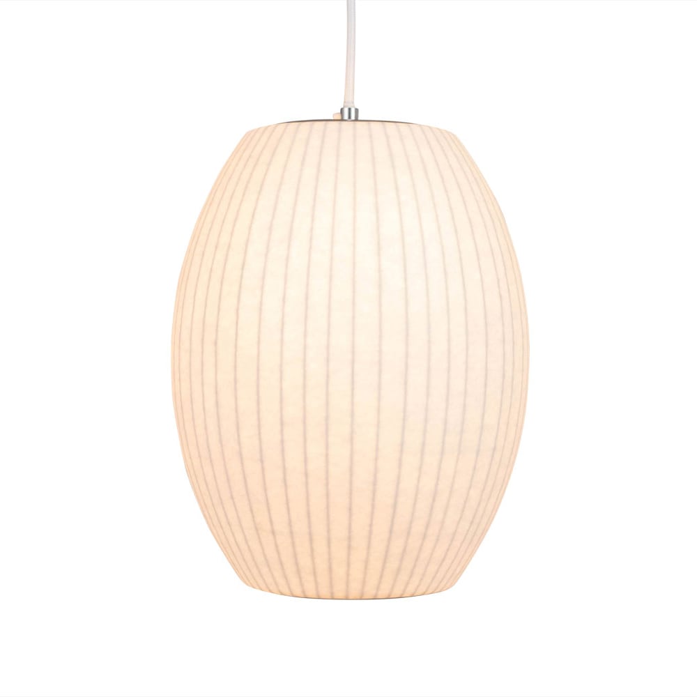 バブルランプ シガー ペンダント 白 LED対応 照明 完成品｜ジョージ