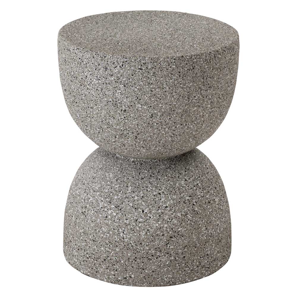 テラゾー柄サイドテーブル ｜モダンインテリアに映える石調デザイン