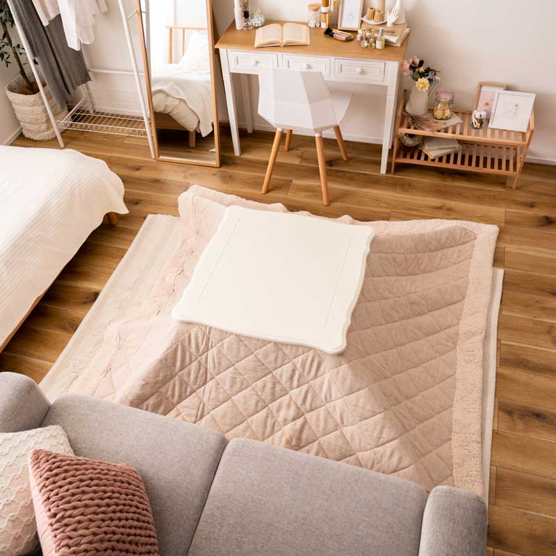 こたつ 猫脚 長方形テーブル 姫系 姫家具 アンティーク風 ねこ脚 猫足 こたつ 猫脚 長方形 ねこ脚こたつテーブル〔フローラ〕105x60cm