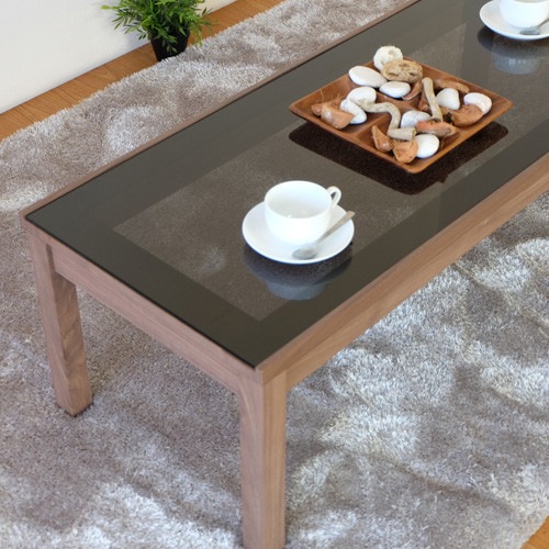 シンプルモダンなセンターテーブル　ブラウン【110cm】