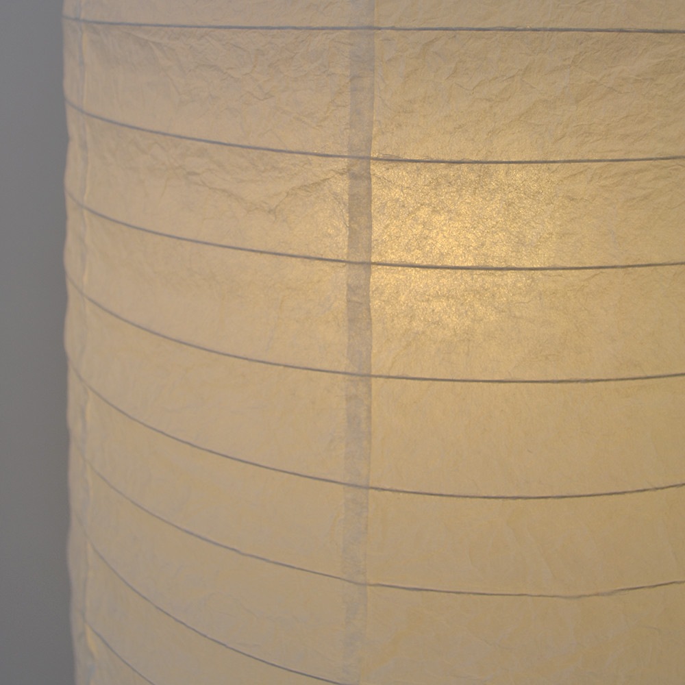 和紙照明 吹き抜け用ペンダントライト 曲線円柱型【長さ140cm】 和モダン照明