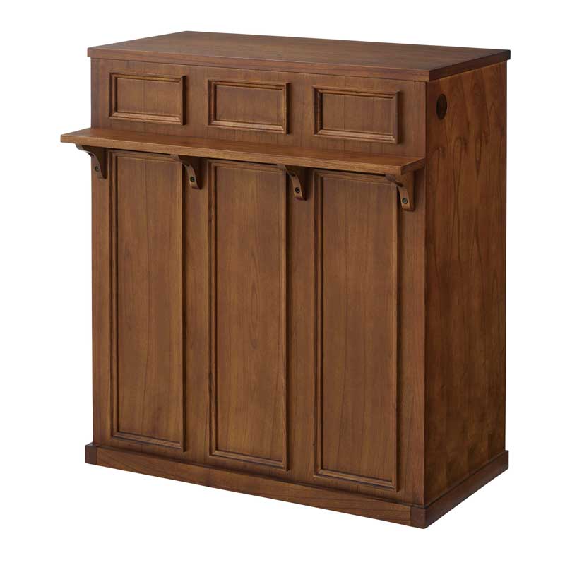 上質クラシックな3列カウンター｜暮らしを整える美収納の主役家具｜幅90cm