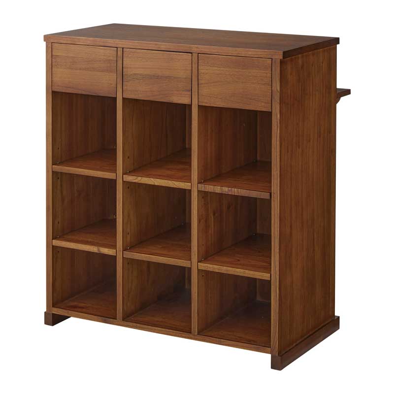 上質クラシックな3列カウンター｜暮らしを整える美収納の主役家具｜幅90cm