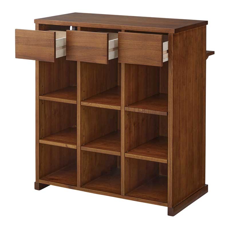 上質クラシックな3列カウンター｜暮らしを整える美収納の主役家具｜幅90cm