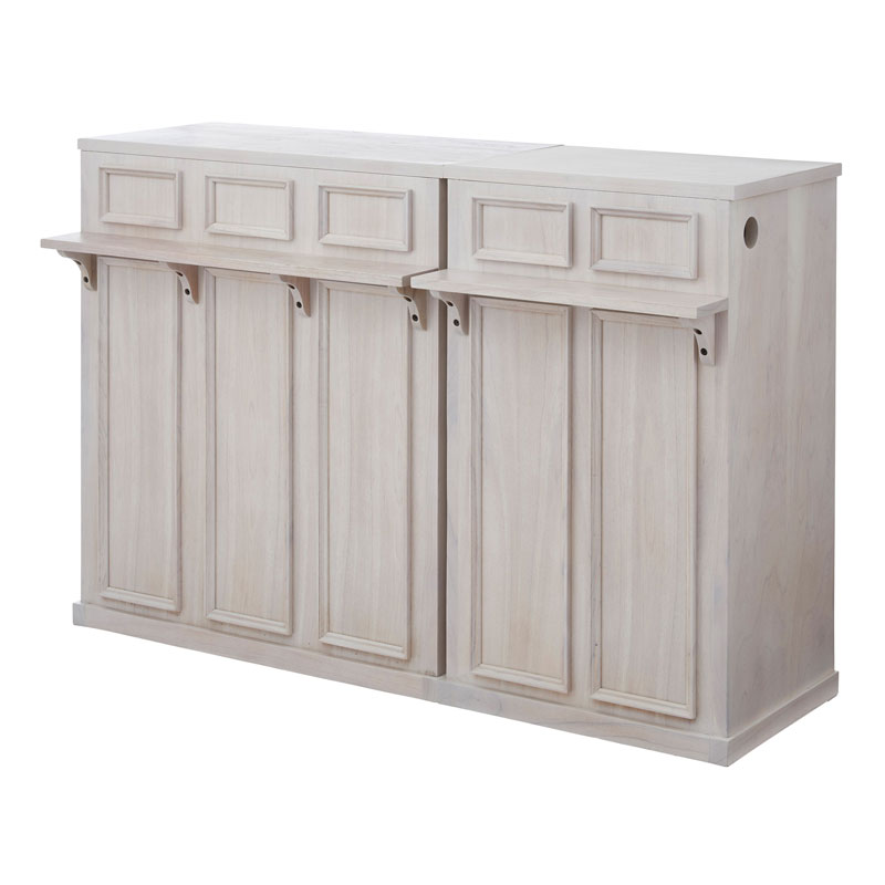 上質クラシックな3列カウンター｜暮らしを整える美収納の主役家具｜幅90cm