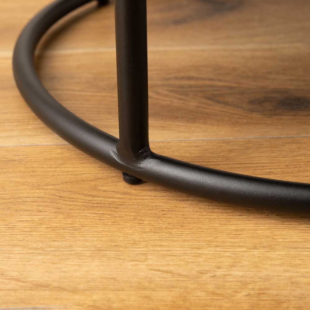 丸型スツール 座面高49cm ファブリック 完成品｜重ねて収納できるスタッキング仕様