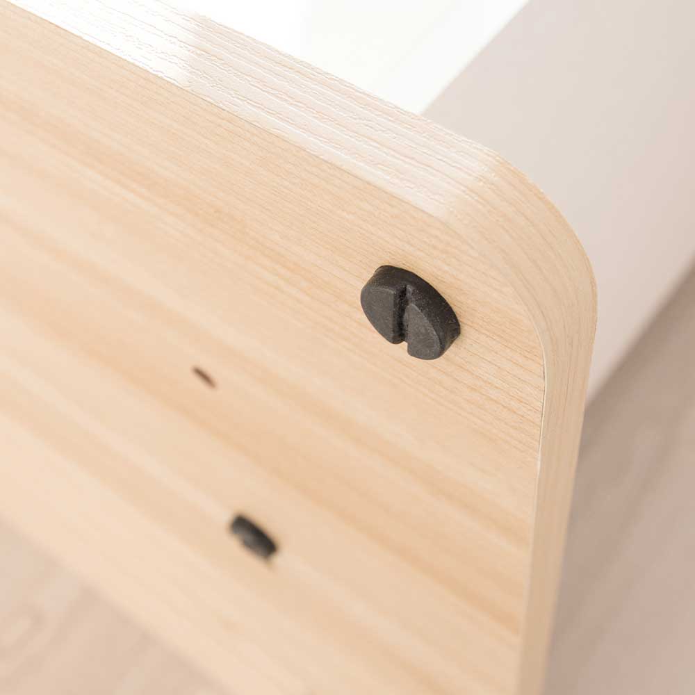 2トーンデザインの収納付きコンパクトバーテーブル