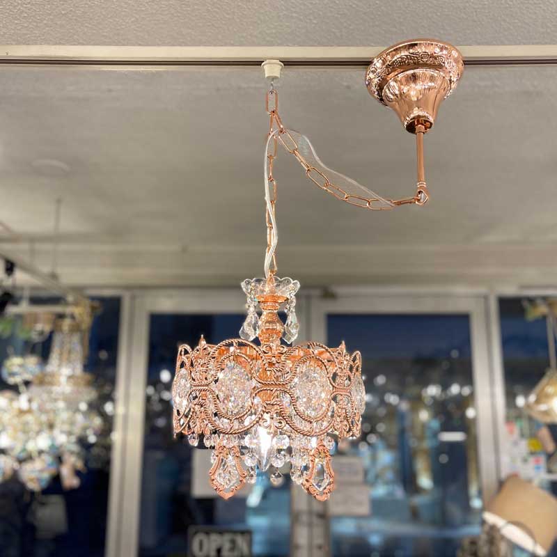 豪華なレースデザインのシャンデリア|1灯