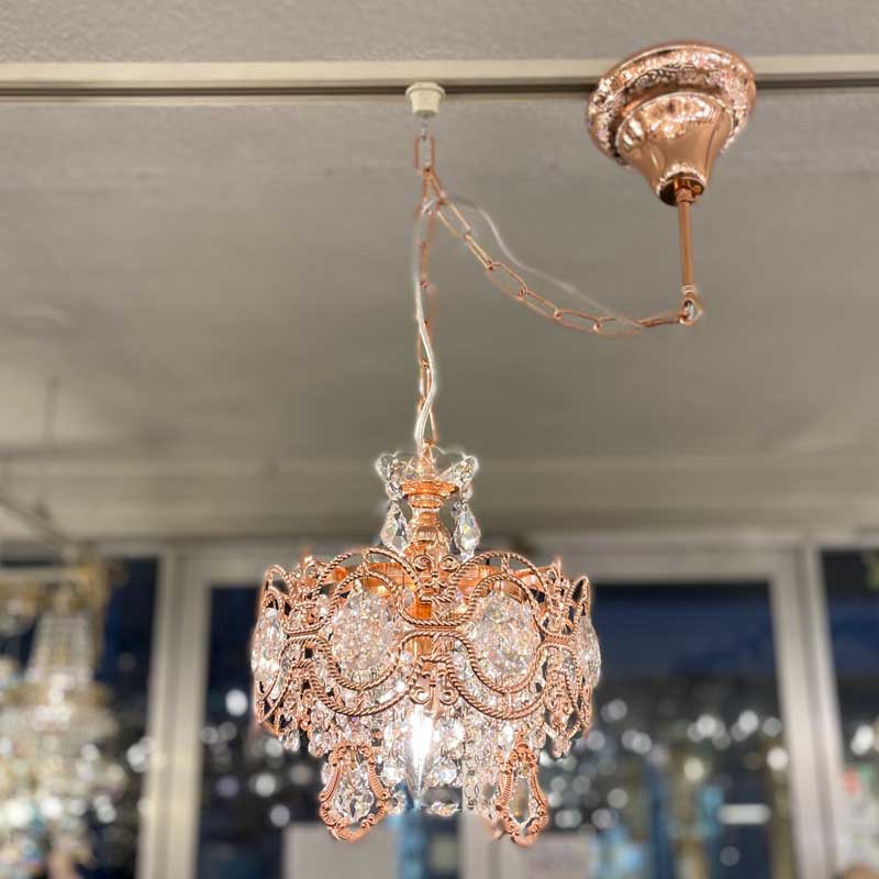 豪華なレースデザインのシャンデリア|1灯