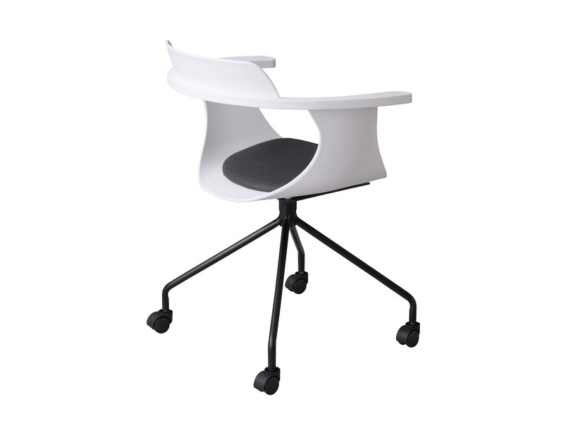 ミニマルな構造のオフィスチェア｜キャスター付き｜モダンインテリア