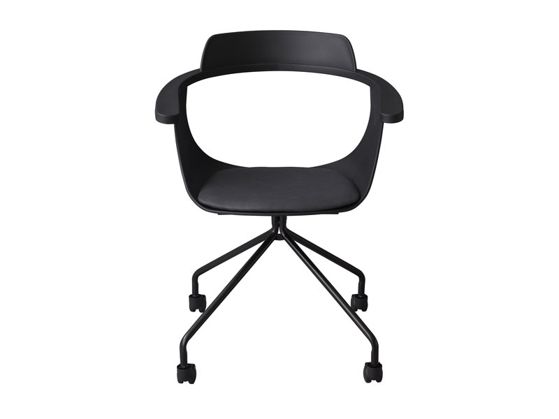 ミニマルな構造のオフィスチェア｜キャスター付き｜モダンインテリア