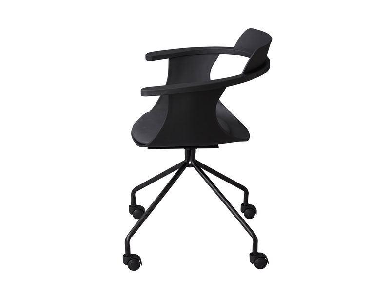 ミニマルな構造のオフィスチェア｜キャスター付き｜モダンインテリア