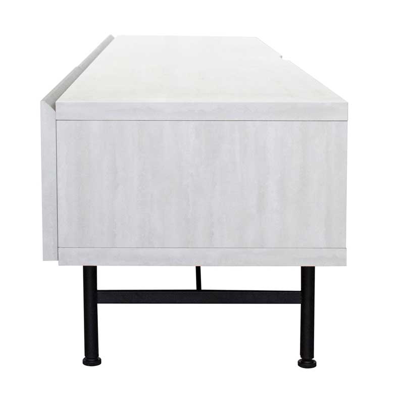 韓国インテリアに映える和紙調テレビボード|リモコン対応フラップ扉付き|幅150cm