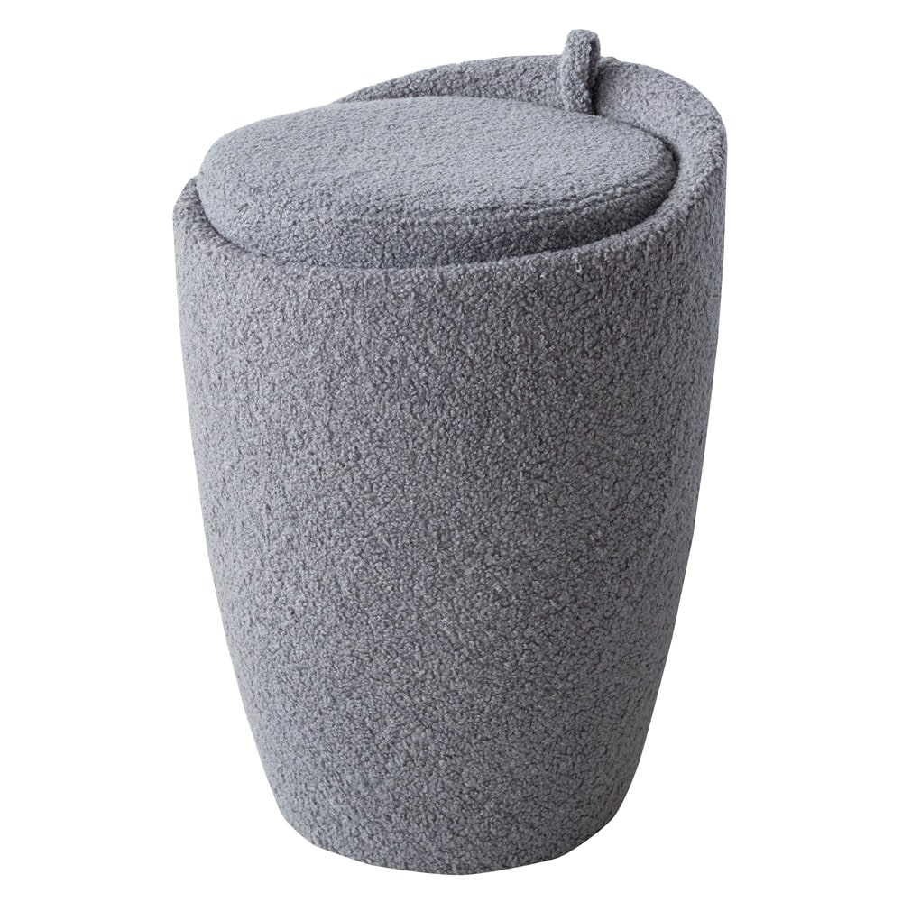 座る×収納の3WAYデザインの韓国インテリア風ブークレ生地のおしゃれ