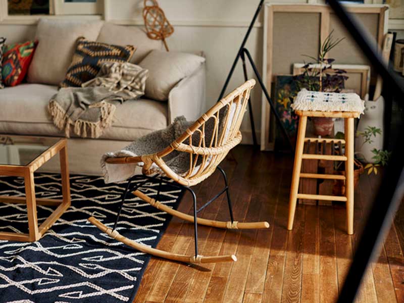 【 Soleil 】Sika Designのナニー ラタンロッキングチェア Soleil 】Sika Designのナニー ラタンロッキングチェア Soleil