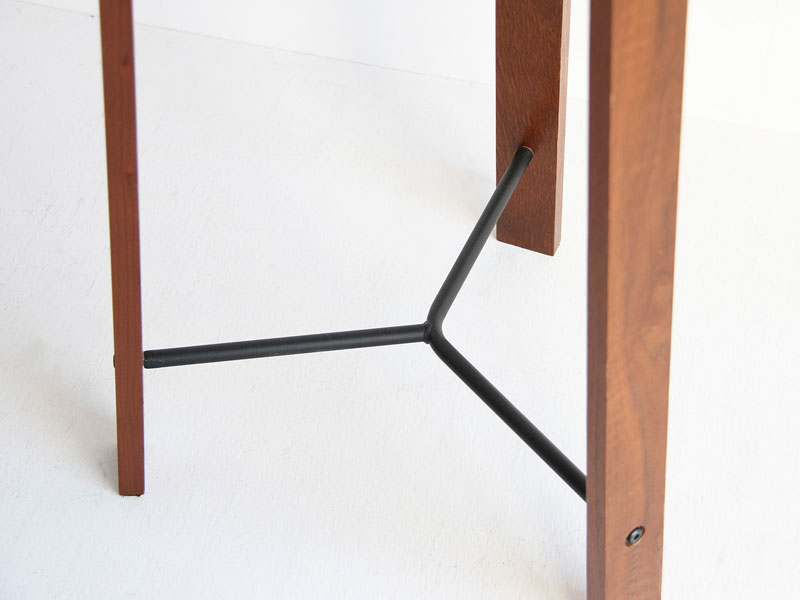 木とブラックスチールのポールハンガーBR|高さ165cm|am