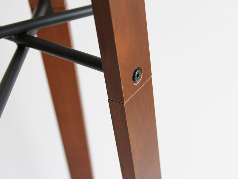 木とブラックスチールのポールハンガーBR|高さ165cm|am