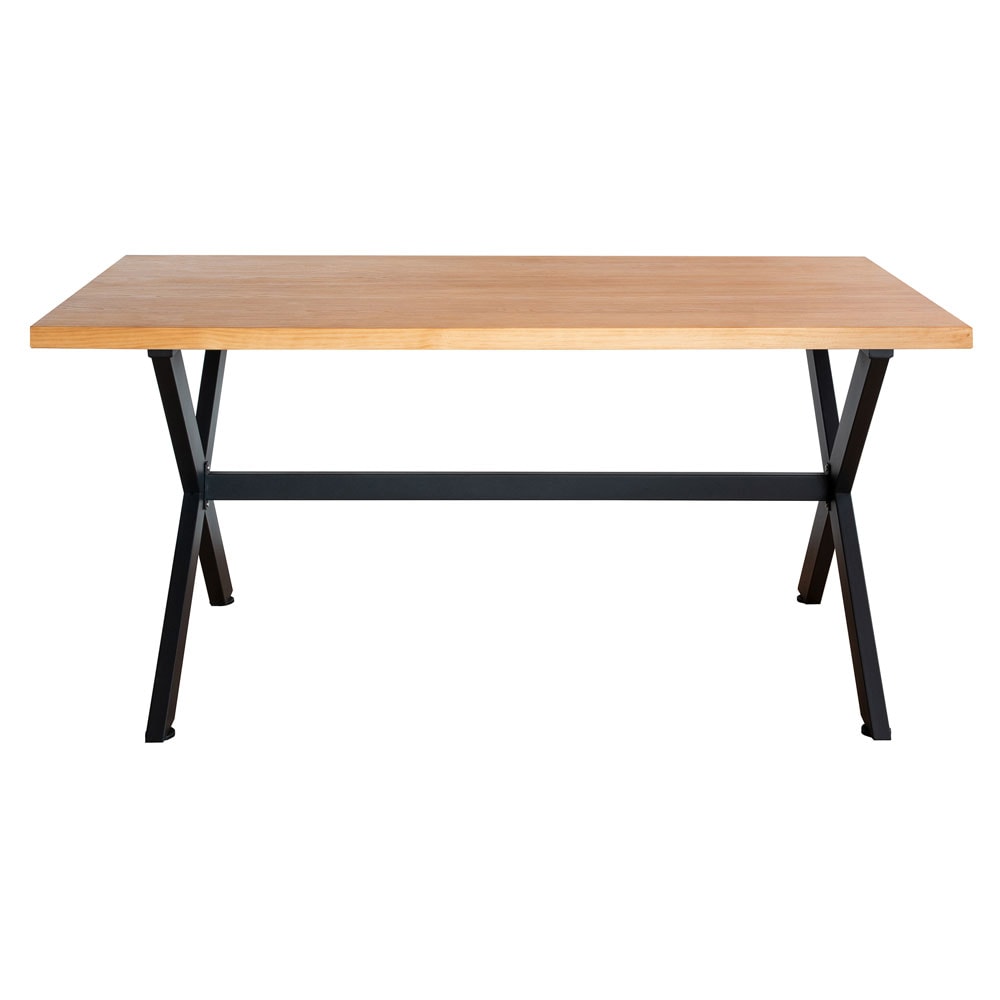 北欧レトロ 三栄 インダストリアル スチール脚 ダイニングテーブル