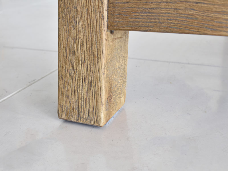 オーク無垢材を使用したヴィンテージライクなダイニングテーブル｜幅160cm｜MOSH